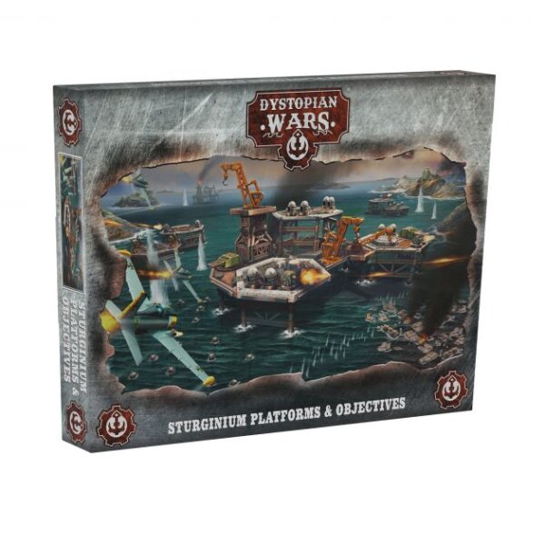 Dystopian Wars: Sturginium Platforms & Objectives Set (EN)