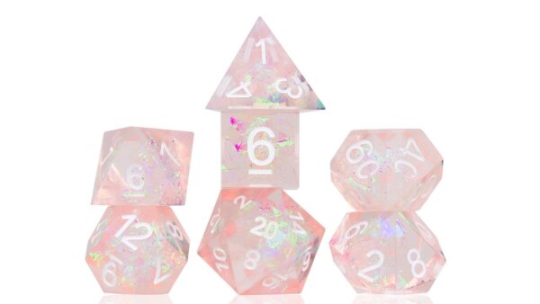 RPG Dice Set (7) Sharp Pink Faerie(EN]