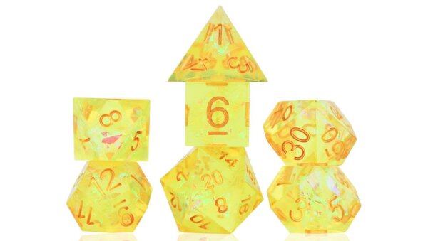 RPG Dice Set (7) Sharp Yellow Faerie(EN]