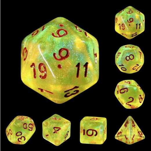 LimeLight RPG Dice Set (7)