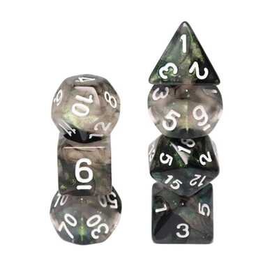Glow in the Dark Storm Chaser RPG Dice Set (7)