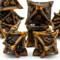 Warriors Flail Metal RPG Dice Set (7)