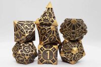 Golden Arrow Metal RPG Dice Set (7)