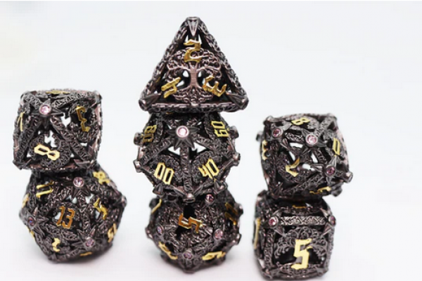 Tree of Vigilance RPG Hollow Metal Dice Set (7)