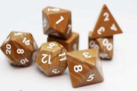 Serpenggiante Engraved Gemstone RPG Dice Set (7)
