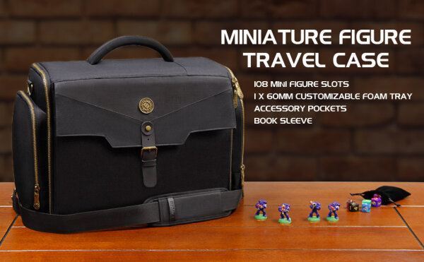 ENHANCE Miniature Figure Storage Case Black