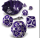 ENHANCE Metal Dice Set Purple