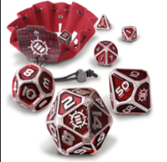 ENHANCE Metal Dice Set Red