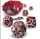 ENHANCE Metal Dice Set Red