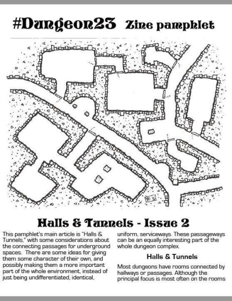 Dungeon23 Pamplet Zone #2 - Halls & Tunnels (EN)