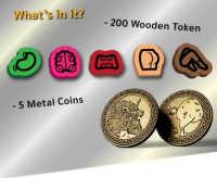 Kabula: Wood & Metal Token Set (EN)