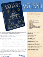 Tales of the Valiant RPG: Players Guide Limited Edition (EN)