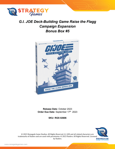 G.I. JOE Deck-Building Game: Raise the Flagg Campaign Expansion Bonus Box 6 (EN)