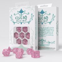 Elvish Shimmering pink & White Dice Set (EN)