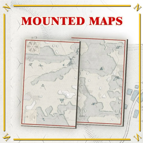 Battles of Napoleon: Eylau 1807 - Mounted Map (EN)