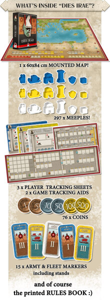 History of the Ancient Seas: Dies Irae Mounted Map Old Style (EN)