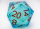 33mm Sharp Edge Liquid Core D20 Ocean Swirl