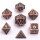 Mini Behemoth Metal RPG Dice Set Ancient Copper (7)