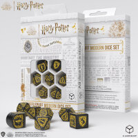Harry Potter: Hufflepuff Modern Dice Set Black (7)