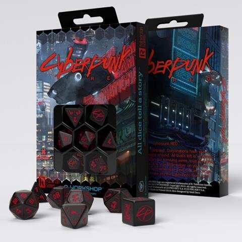 Cyberpunk Red RPG: Essential Dice Set (7)