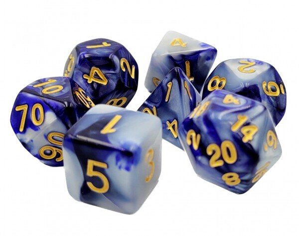 Würfelset Racing: Frost Blue (7)
