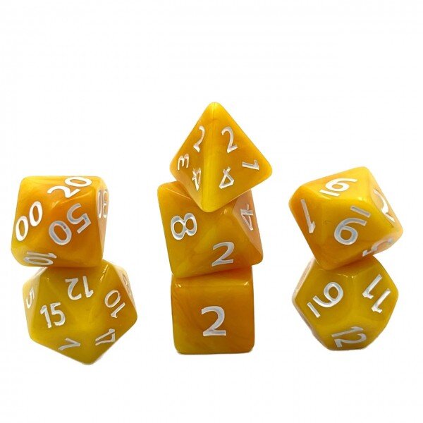 Würfelset: Fruity Orange Gum (7)