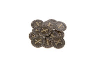 Coins: Pirate Doubloons Medium 25mm Piece Pack (12)