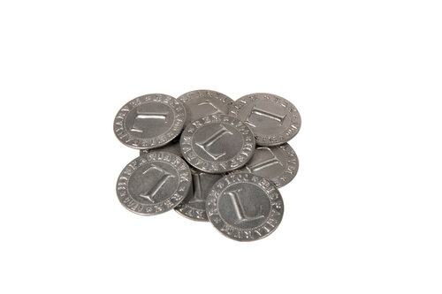 Coins: Pirate Doubloons Large 30mm Piece Pack (9)
