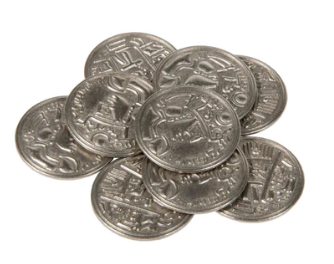 Coins: Indian Large 30mm Piece Pack (9)