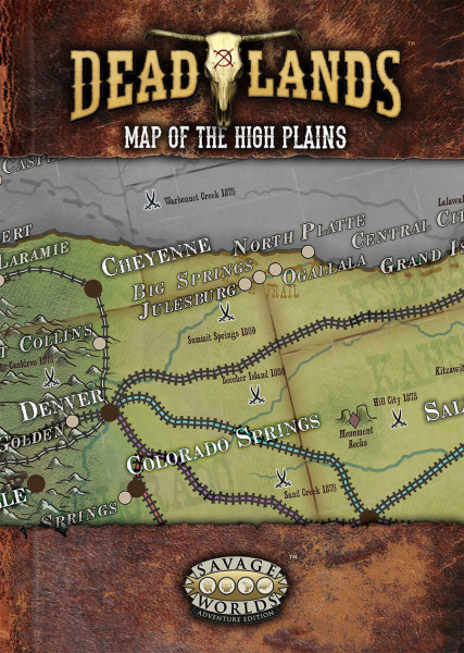 Savage Worlds: Deadlands The Weird West - High Plains Poster Map (EN)