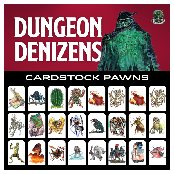 Dungeon Denizens: Cardstock Pawns 5E (EN)