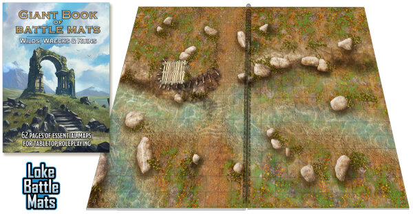 Giant Book of Battle Mats: Wild Wrecks & Ruins (EN)
