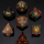 Dragons Hoard Gemstone Dice Set Indian Agate (7)