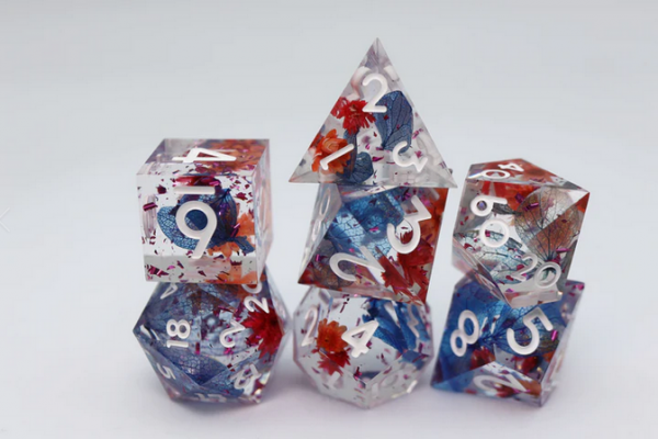 Sharp Edge Resin Dice Set (7) Blooming Tempest
