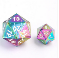 Barbarian 35mm Solid Metal Single D20 Spin Down Chromatic...
