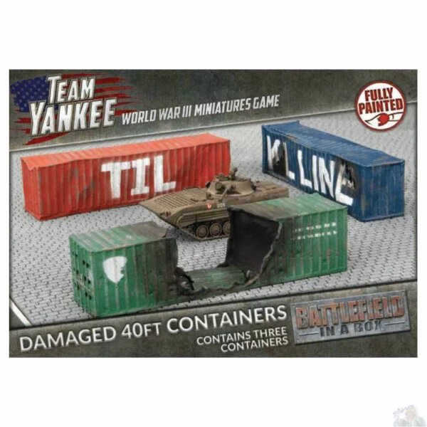 Battlefield in a Box - Modern 40ft Shipping Containers Damaged (3)