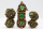Metal RPG Dice Set Floral Starburst Old Growth (7)
