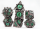 Metal RPG Dice Set Floral Starburst Midnight Forest (7)