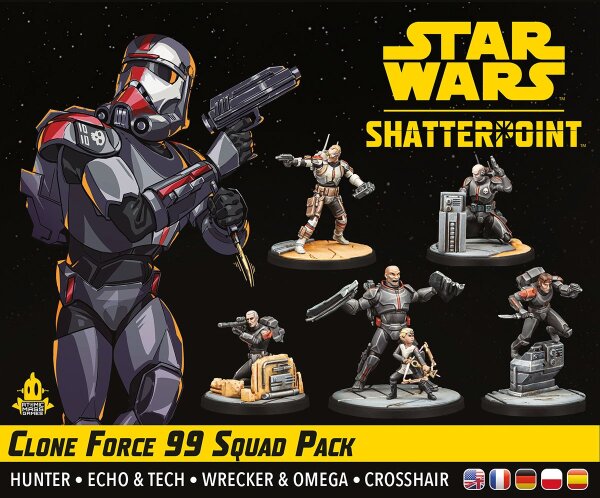 Star Wars: Shatterpoint - Clone Force 99 Squad Pack (Kloneinheit 99) (DE/EN)