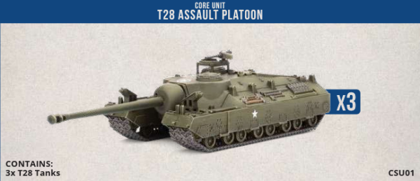 Clash of Steel: T28 Assault Tank Platoon (3)