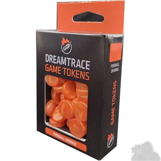 DreamTrace Gaming Tokens: Fireball Orange