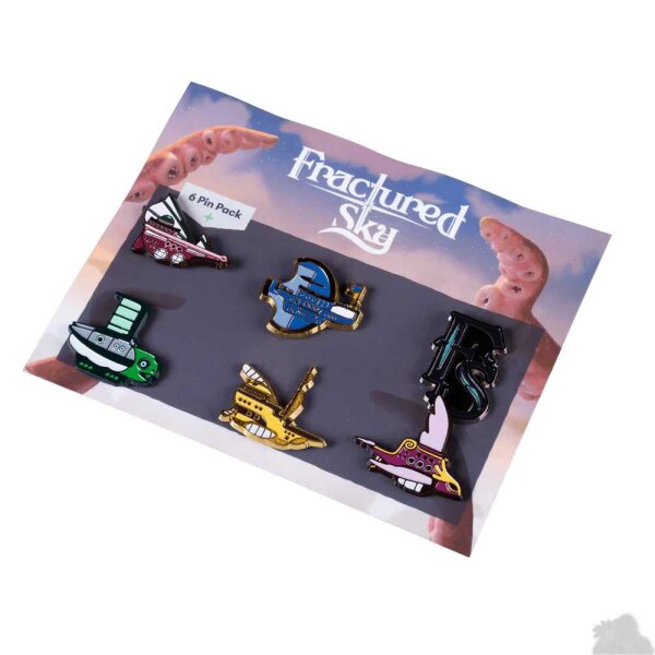 Fractured Sky: Airship Pin Set (6)