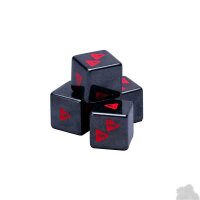 Moonrakers: Hematite Hazard Dice (4)