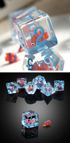 Resin Dice Set (7) Angelfish