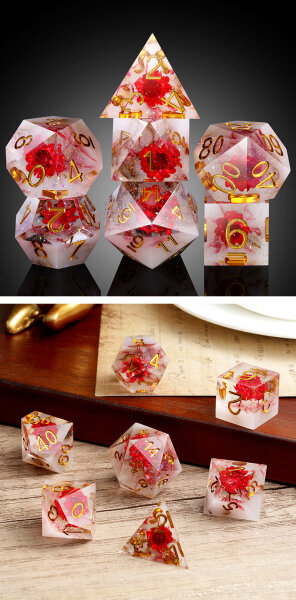 Sharp Edge Dice Set (7) Romance