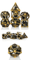 Hollow Dice Set (7) Dragon Cage Bronze
