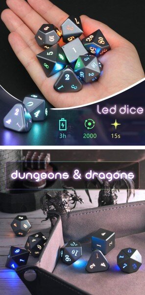 LED Dice Set (7) Gen 2 Standard