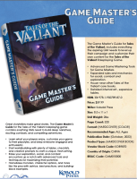Tales of the Valiant RPG: Gamemasters Guide (EN)