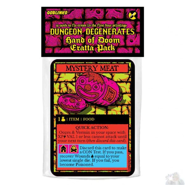 Dungeon Degenerates: Errata Pack