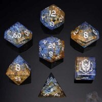 Dragons Hoard Gemstone Polyhedral Dice Set: Blue &...